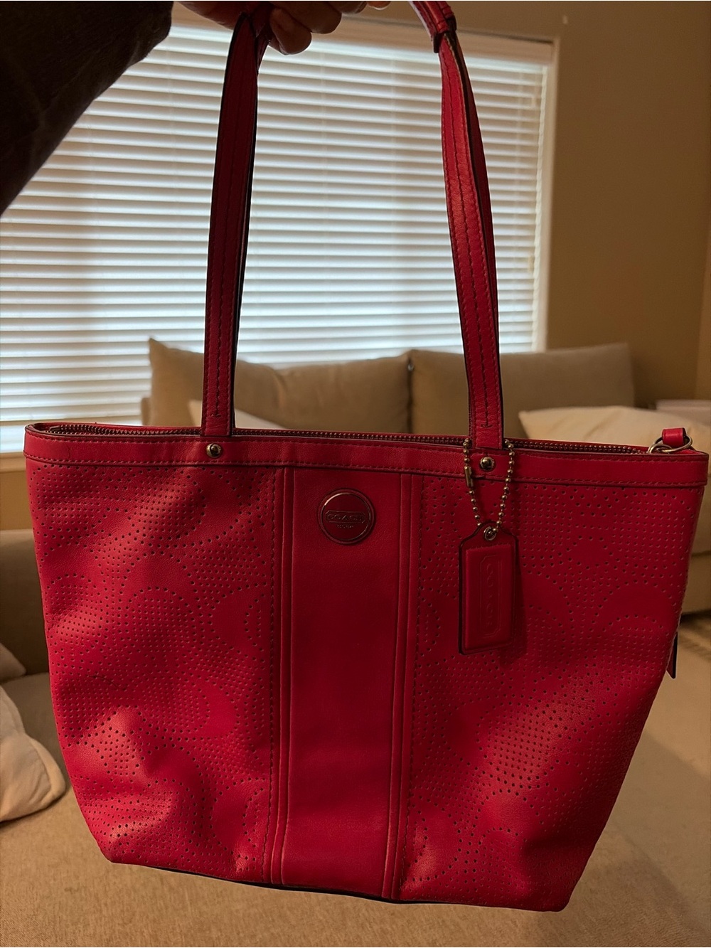 Coach Pink Tote A1382-F219